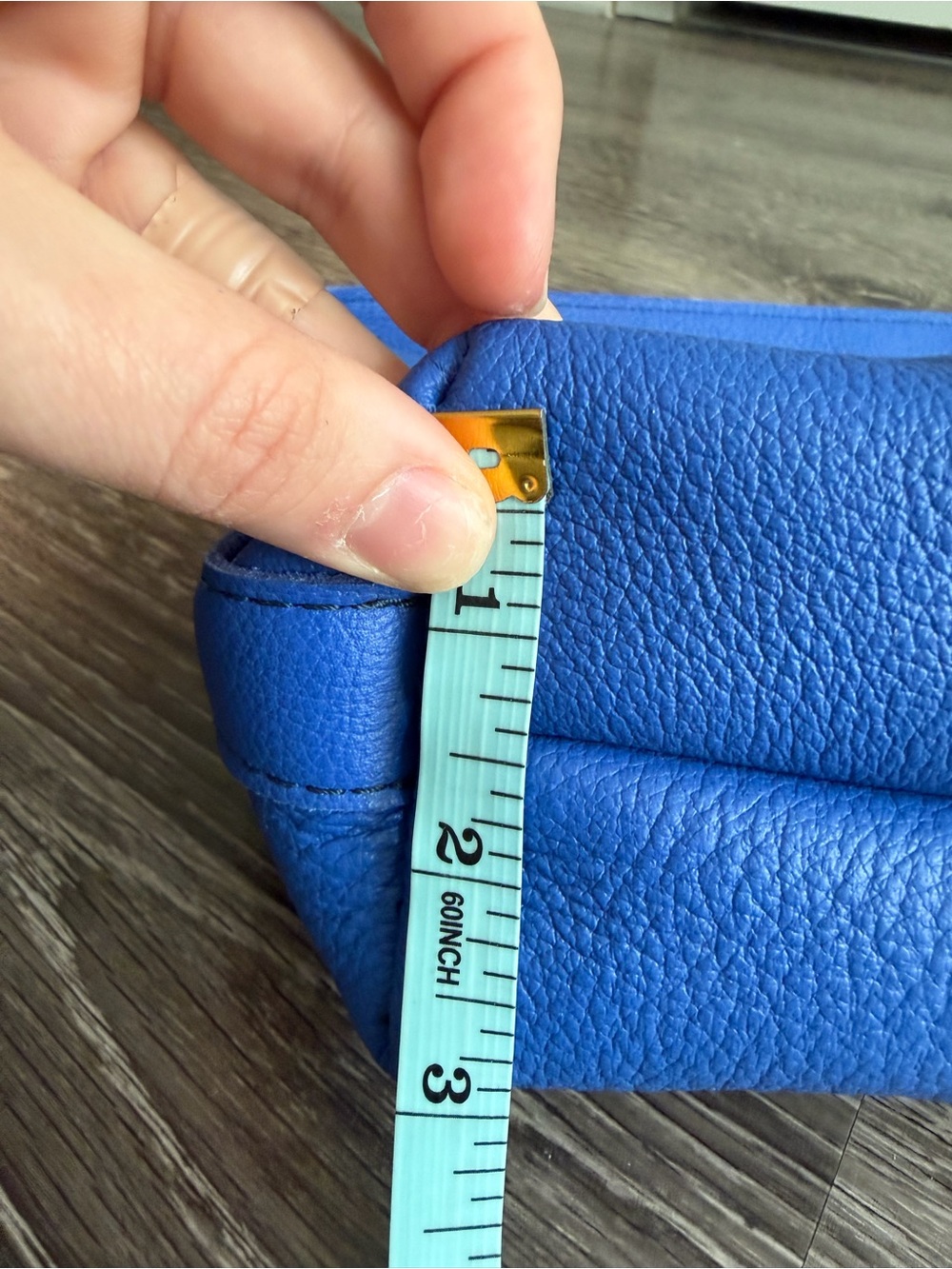 Portland Leather Goods Slouchy Shoulder Bag in Astro Blue / Small - Picture 6 of 7